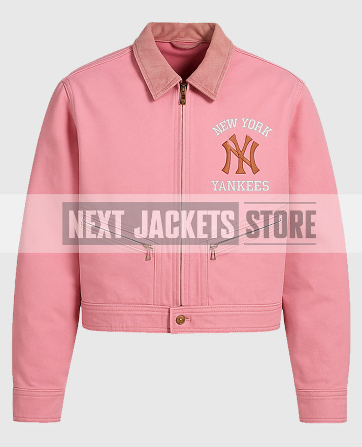 Vintage Carhartt x NY Yankees Crop Pink Jacket