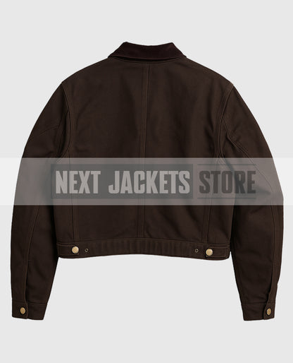 Vintage Carhartt x NY Yankees Dark Brown Crop Jacket