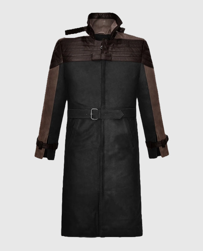 Watch Dogs 3 Legion Aiden Leather Black Trench Coat