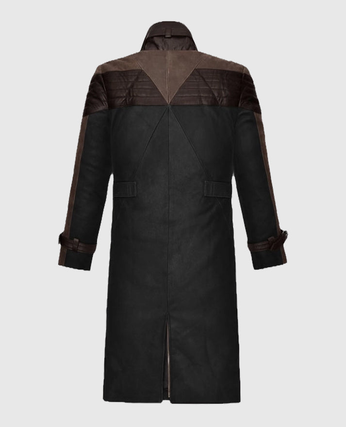 Watch Dogs 3 Legion Aiden Leather Trench Long Coat