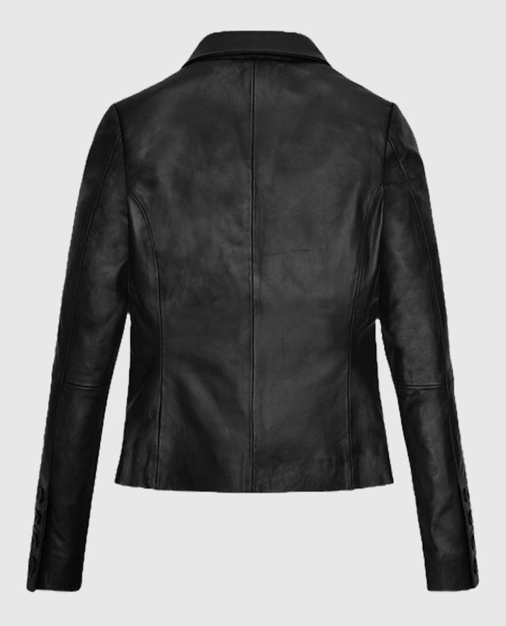 Wednesday Jenna Ortega Black Leather Jacket