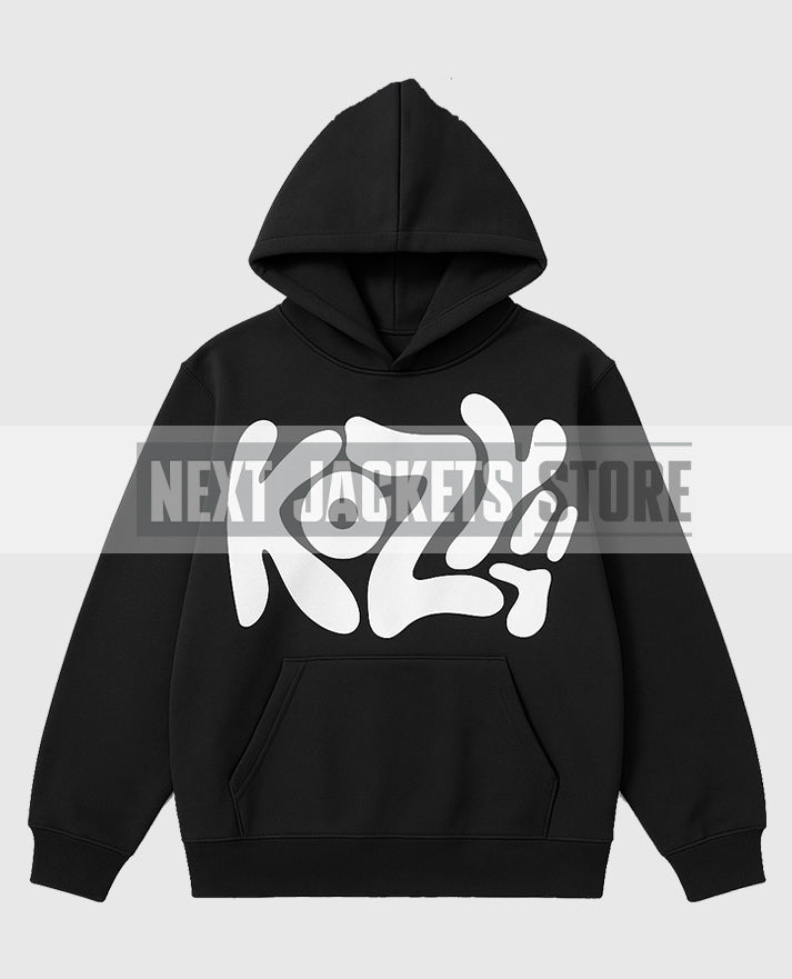 Y2K Kozy Black Fleece Hoodie