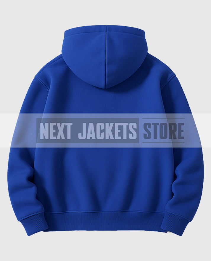 Y2K Kozy Blue Fleece Hoodie