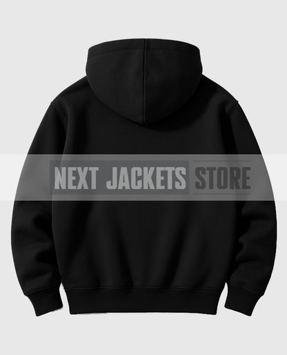 Y2K Kozy Fleece Black Hoodie