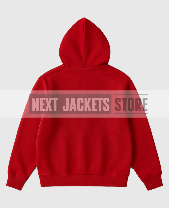 Y2K Kozy Red Fleece Hoodie