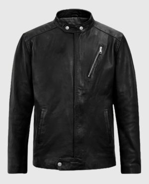 Motorad Black Biker Leather Jacket