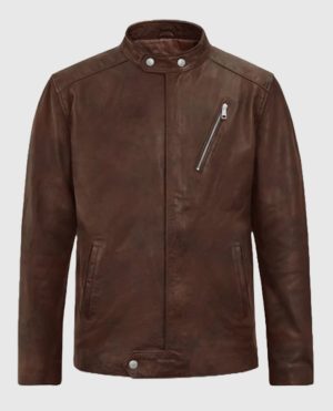 Motorad Spanish Brown Biker Leather Jacket