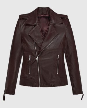 Burgundy Teenage Mutant Ninja Turtles 2 Megan Fox Jacket