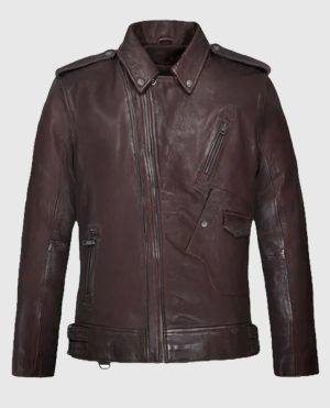 Falcon Burgundy Rider Leather Jacket