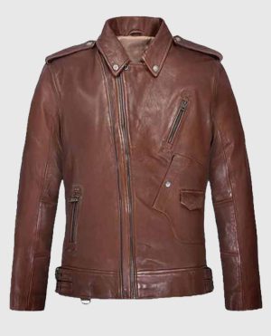 Falcon Tan Rider Leather Jacket