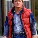 Back to the Future Marty McFly Puffer Vest Red
